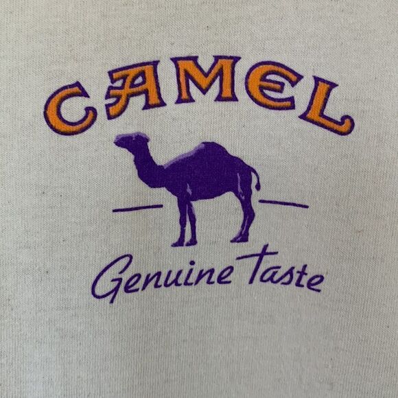 CAMEL Vintage Premium Taste Cotton USA Cream Tank Made in USA‎ Size XL - Picture 4 of 10